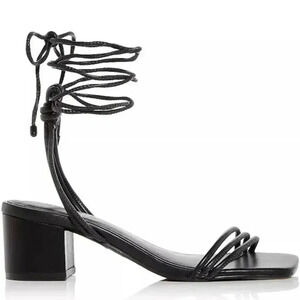 SCHUTZ Suede Block Wrap Around Sandals S 7,5